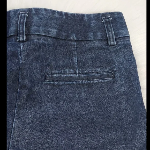 Express Cuffed Stretchy Summer COTTON shorts in Denim Blue size 0 Regular - Picture 6 of 7